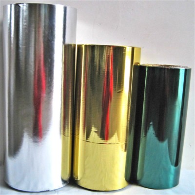 pet metalized silver/gold thermal film